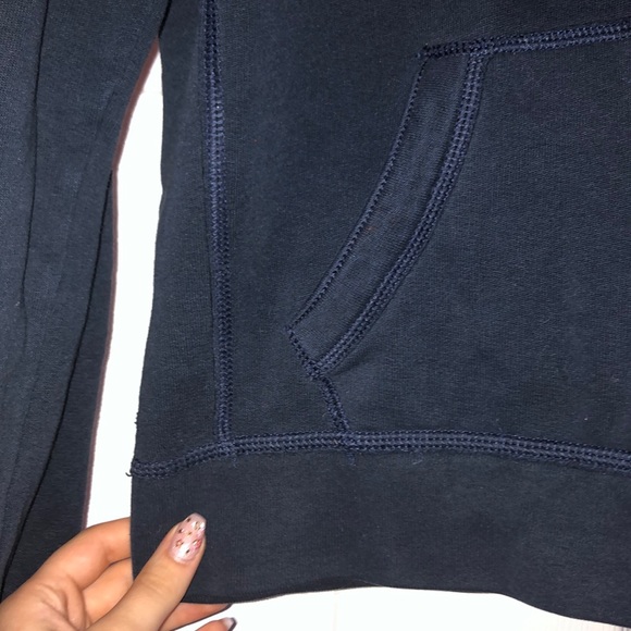 Navy blue hollister hoodie - Picture 3 of 3
